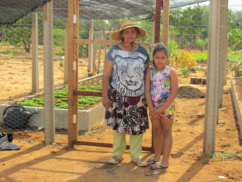 Horta da agricultora Severina da Silva, Comunidade Lagoa do Campo - cacimbas - PB.JPG